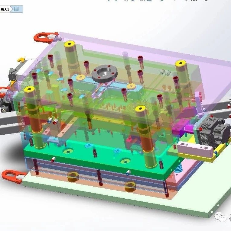 【工程机械】Montagem塑料注塑模具3D图纸 x_t igs格式