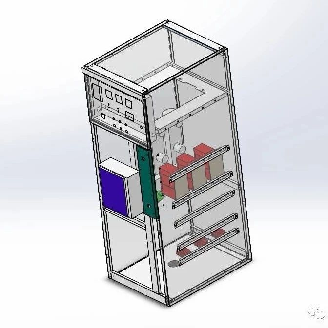 【工程机械】电力非标高压柜3D模型图纸 Solidworks设计