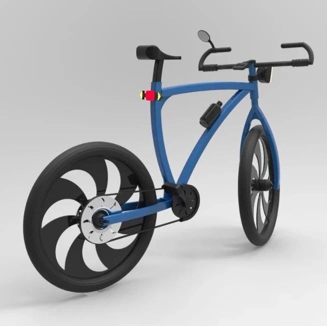 【其他车型】Biciklo Sklop现代自行车模型3D图纸 STEP格式