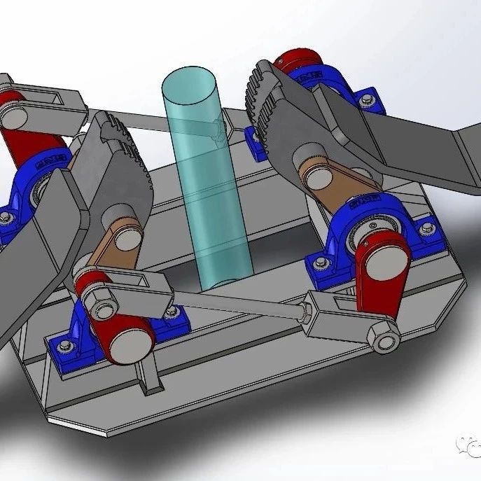 【工程机械】压力管重力管夹3D模型图纸 Solidworks设计