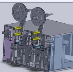 【非标数模】自动包胶机3D模型图纸 Solidworks设计