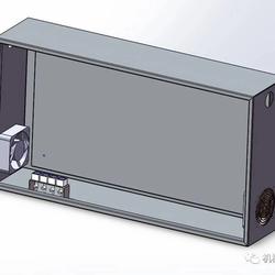 【工程机械】钣金控制箱 钣金电箱组3D模型图纸 Solidworks设计