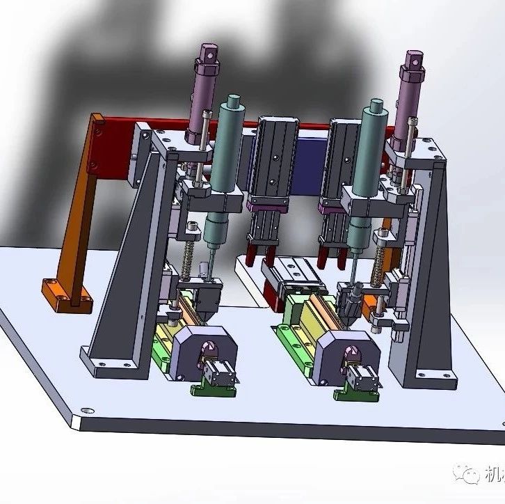 【非标数模】挂勾打螺丝机3D模型图纸 Solidworks设计