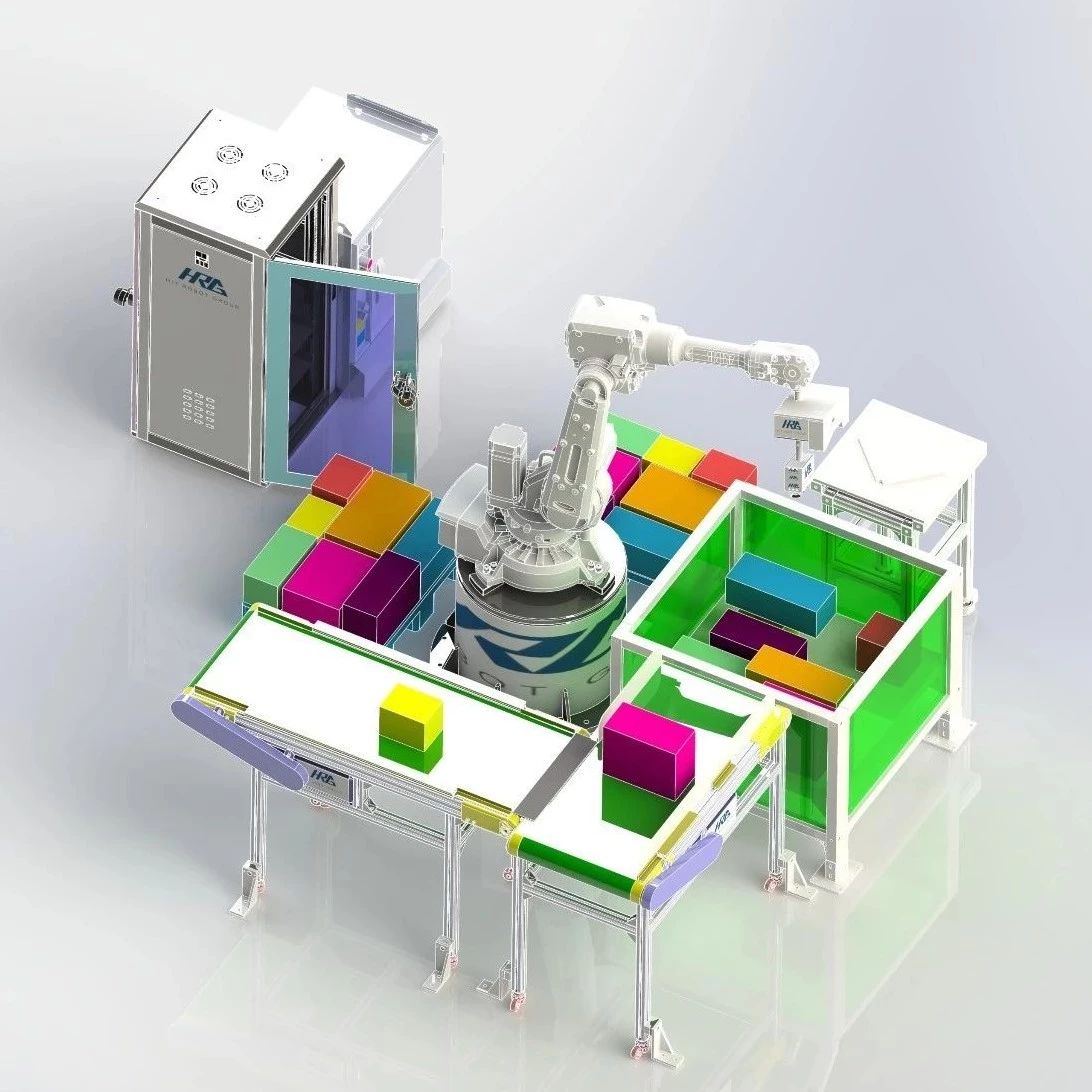 【机器人】3D视觉码垛机器人系统3D图纸 STEP格式