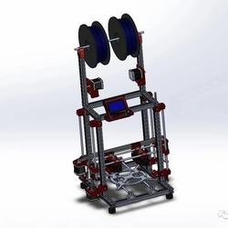 【工程机械】Dual-X Sigma 3D打印机模型图纸 Solidworks设计