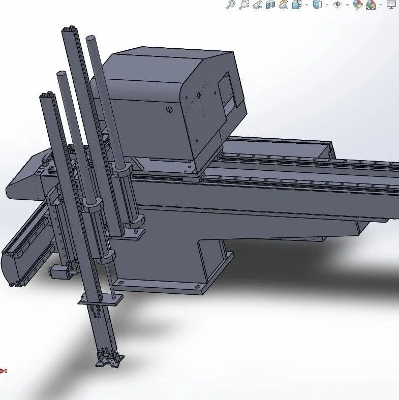 【机器人】横走机械手 横走式-单截式650横行机构3D图纸 Solidworks设计