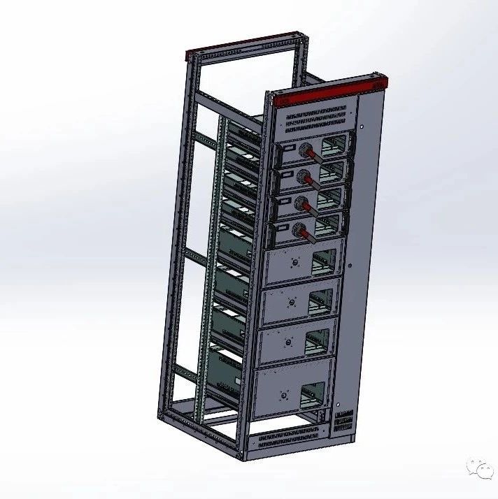 【工程机械】抽屉柜 钣金结构3D模型图纸 Solidworks设计