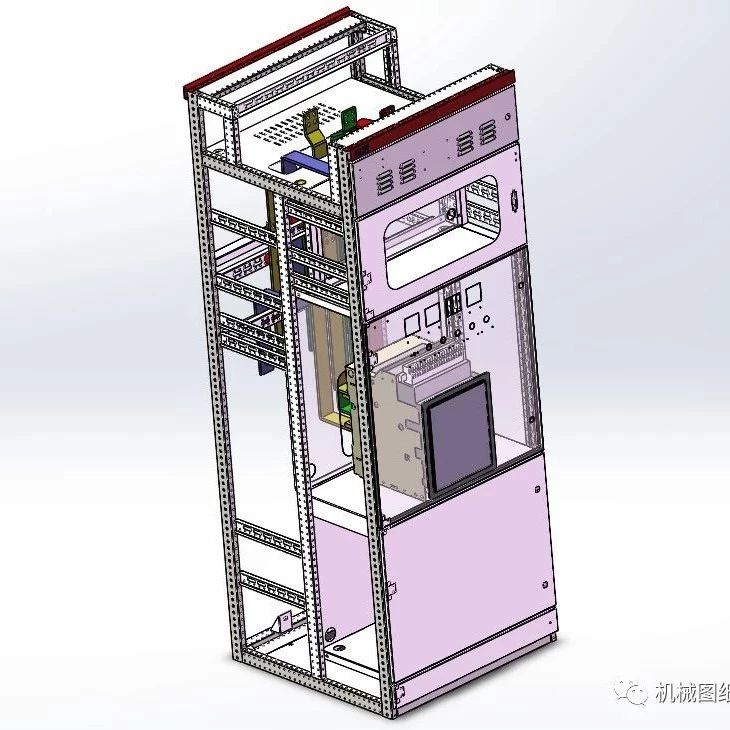 【工程机械】GCH进线柜3D模型图纸 Solidworks设计