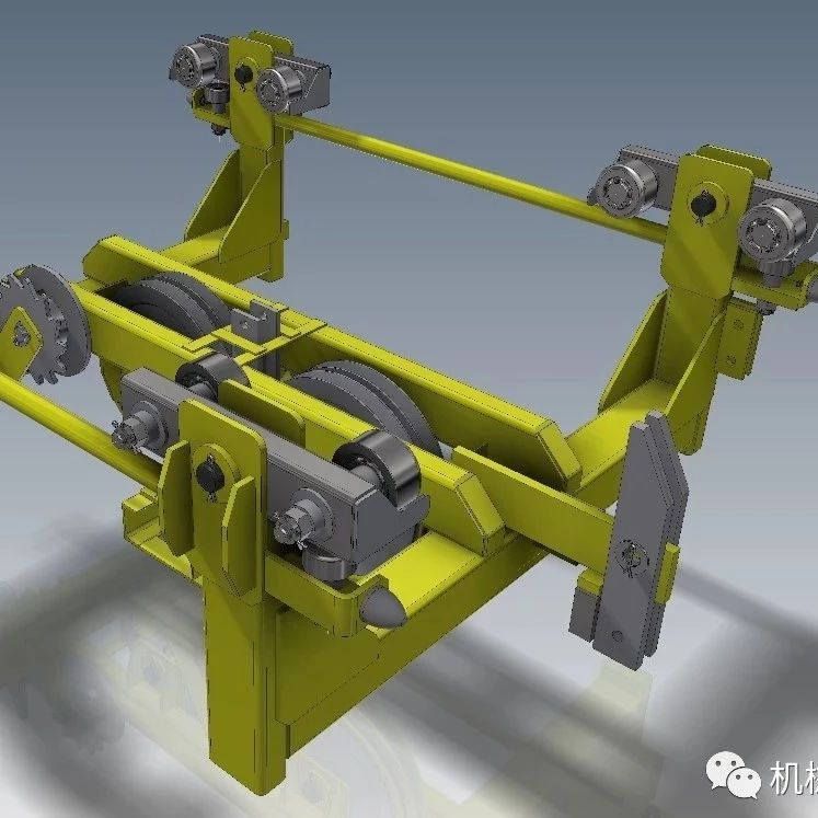 【工程机械】Trolley空中吊运车机构3D模型图纸 STP格式