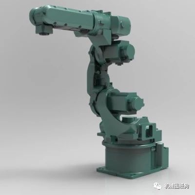 【机器人】MH6S工业机器人外形3D模型图纸 STP IGS BIP格式