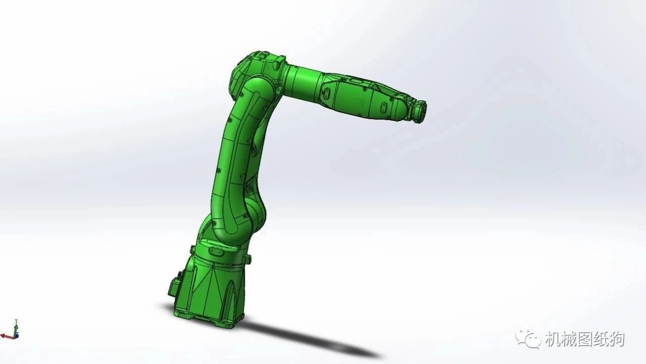 【机器人】7公斤6轴机械手3D模型图纸 Solidworks设计 附STP格式