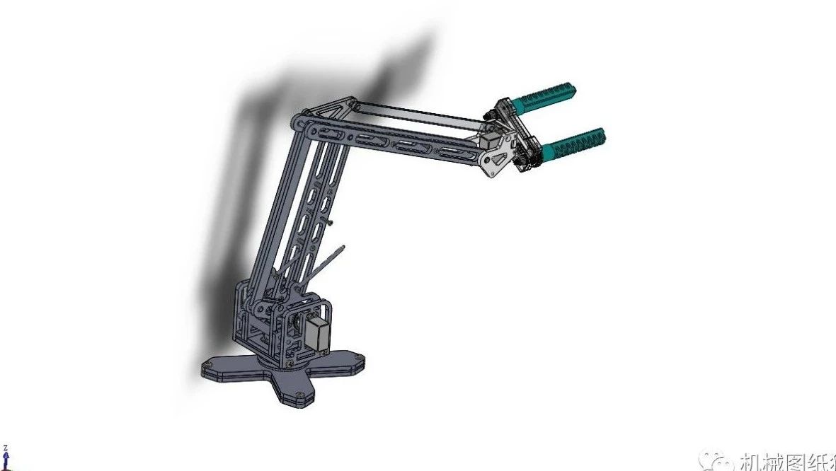 【机器人】开式机械手模型3D模型图纸 Solidworks设计