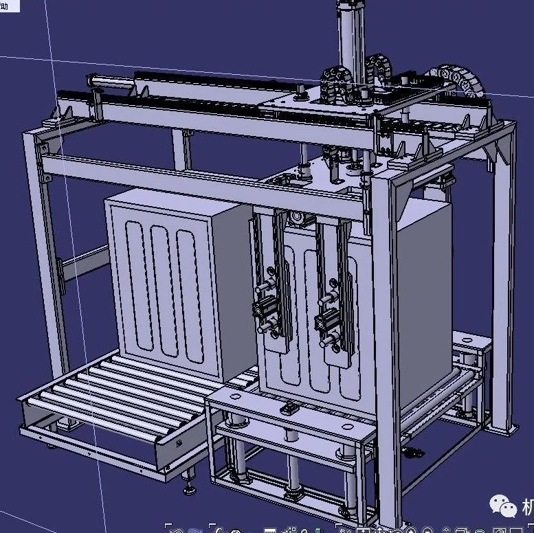 【非标数模】箱式工件转移机械手3D模型图纸 STEP格式