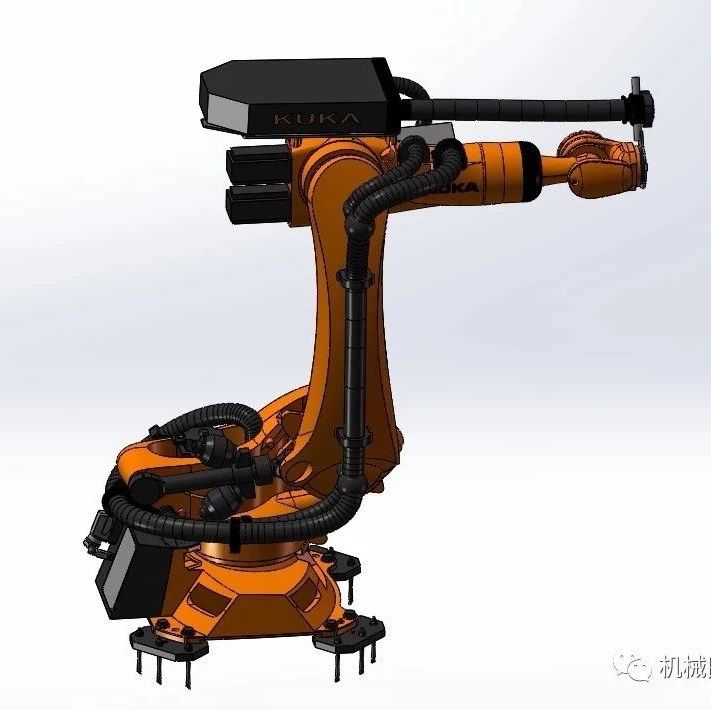 【机器人】Kuka机器人KR120外形3D数模图纸 Solidworks设计