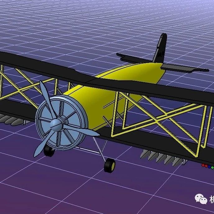 【飞行模型】HEIS 32飞机模型3D图纸 CATIA设计