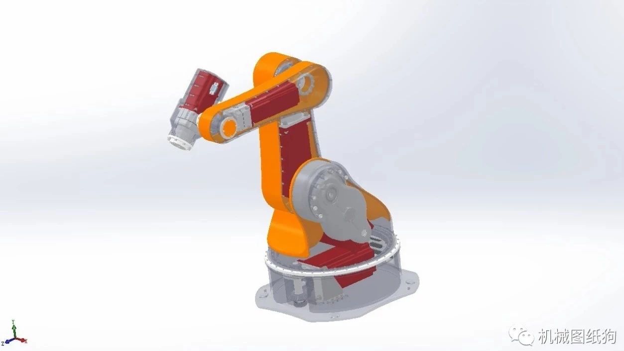 【机器人】PUMA 5轴工业机器人模型3D图纸 Solidworks设计