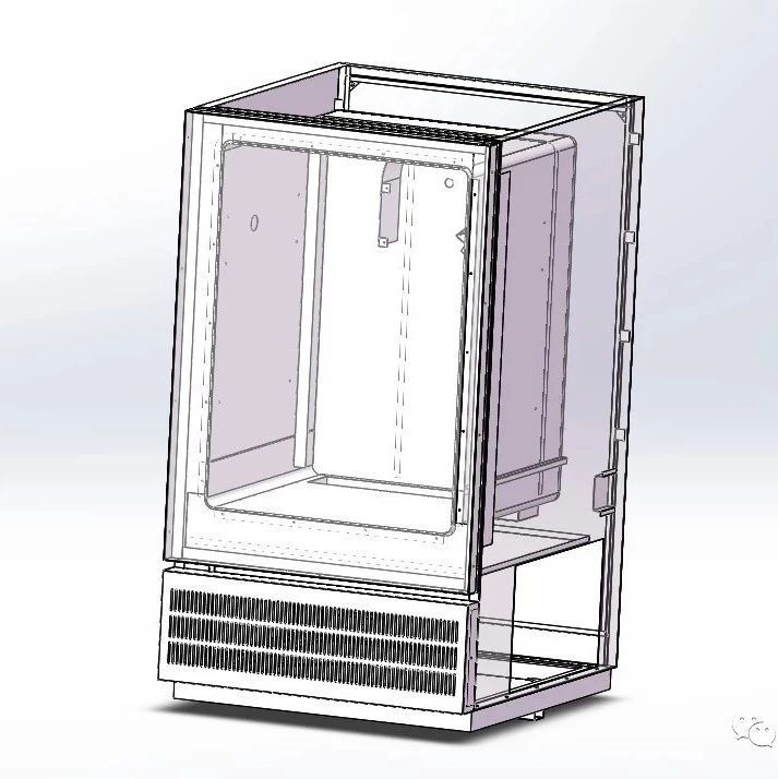 【工程机械】双层保温实验箱钣金框架3D模型图纸 Solidworks设计