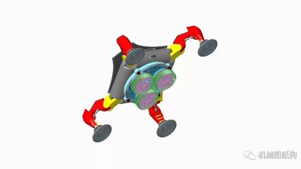 【机器人】全自动幕墙清洗机器人3D模型图纸 CREO设计