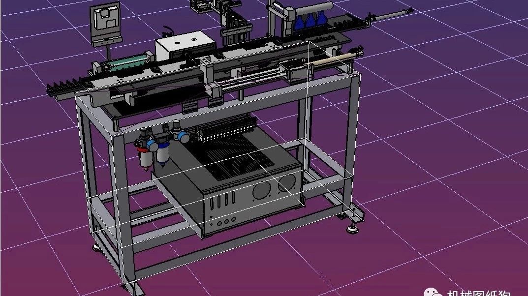 【非标数模】汽车抛光打蜡机3D模型图纸 STP格式