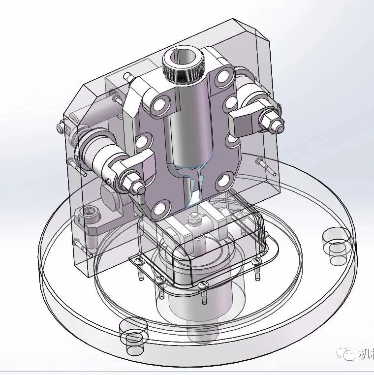 【工程机械】数控车床液压夹具3D模型图纸 Solidworks设计 附STP