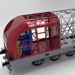 【其他车型】庞巴迪机车火车模型3D图纸 STEP格式