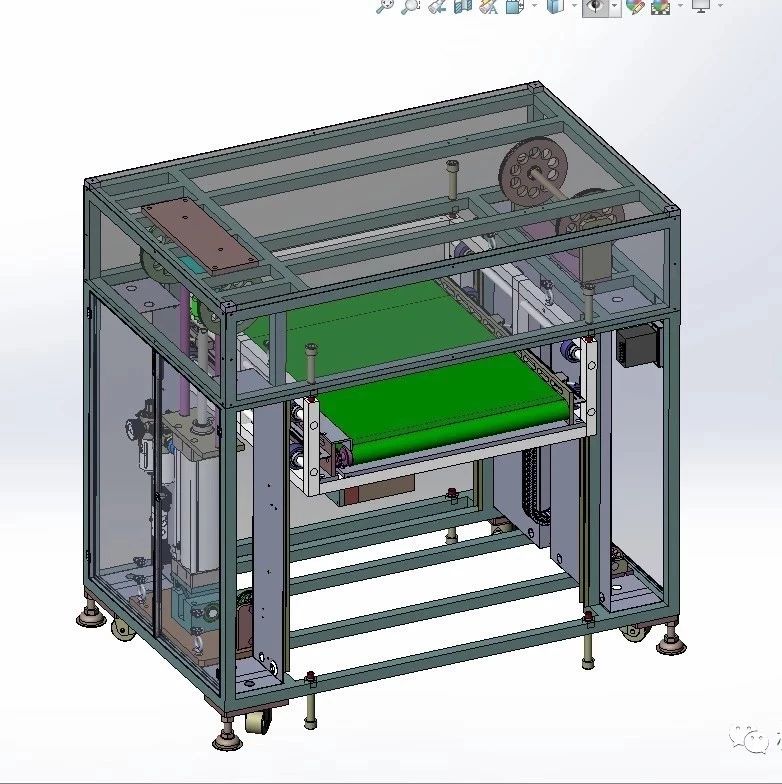 【工程机械】流水线气动升降机3D模型图纸 Solidworks设计