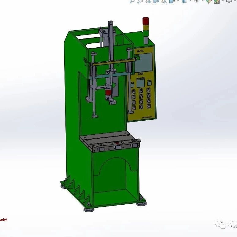 【工程机械】5T液压压机3D模型图纸 Solidworks设计