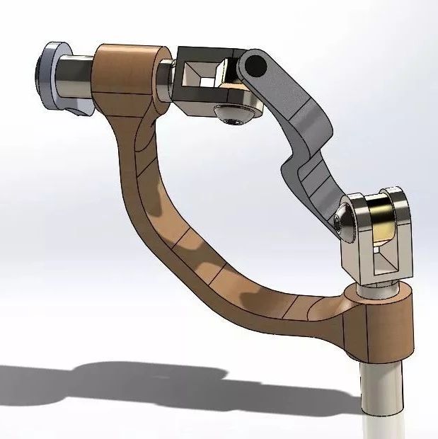 【精巧机构】匀速90度无齿轮传动机构3D数模图纸 Solidworks设计