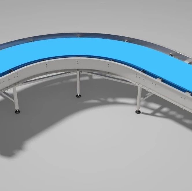 【非标数模】曲线输送机90度拐角机构模块3D模型图纸 x_b stp igs等格式