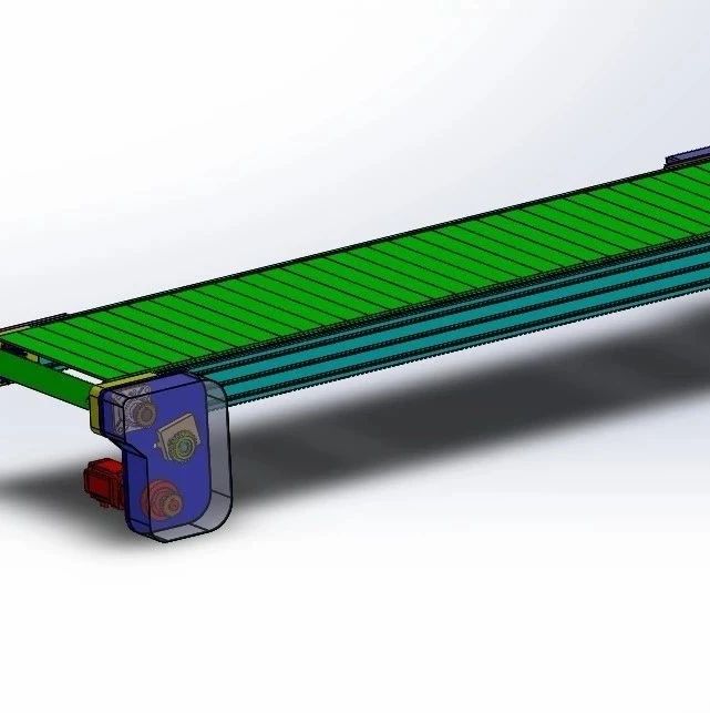 【非标数模】2米链板线3D模型图纸 Solidworks设计