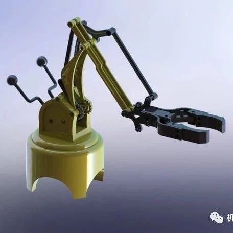 【机器人】工业机械臂图纸 机器手3D模型 SolidWorks设计