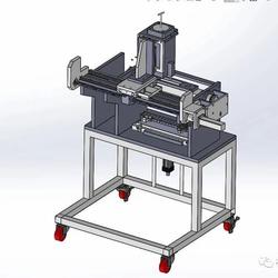 【非标数模】自动涂胶机设备3D模型图纸 Solidworks设计