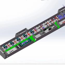 【工程机械】厂房设备布置图3D模型图纸 Solidworks设计