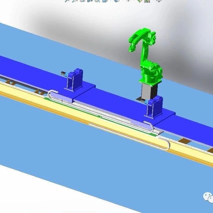 【工程机械】自动焊接机器人与自动焊接联动平台3D模型图纸 X_T格式