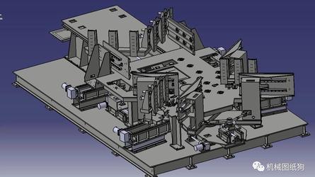 【工程机械】转塔组对焊接工装3D模型图纸 IGS格式