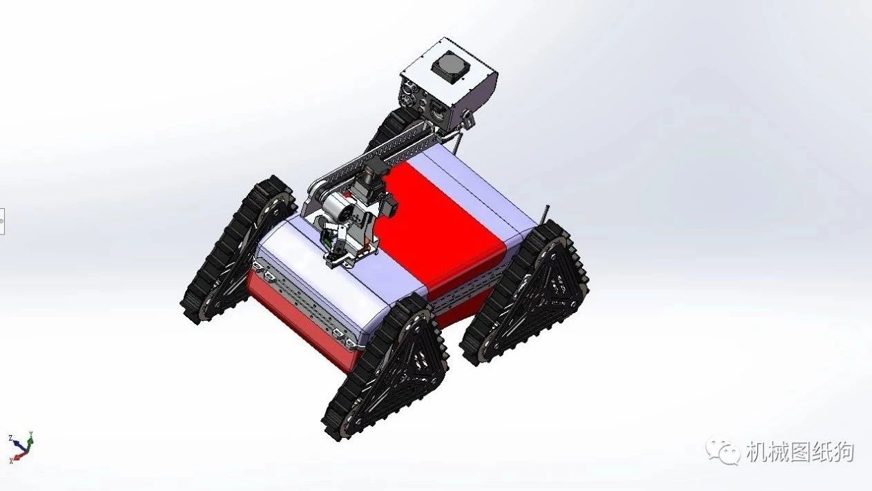 【机器人】营救机器人“阿尔法”3D模型图纸 Solidworks设计
