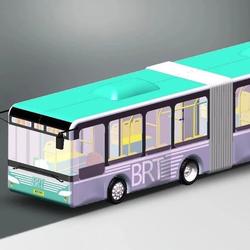 【其他车型】简易BRT公交车模型3D图纸 Solidworks设计