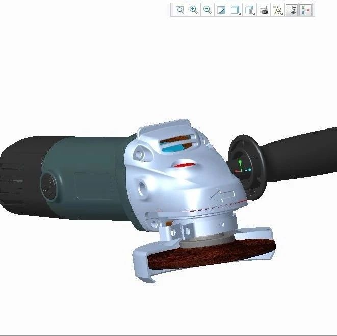 【工程机械】角磨机模型3D模型图纸 ProE设计