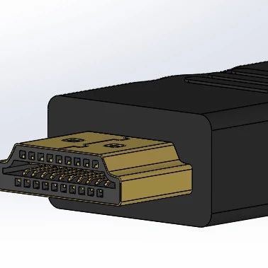 【工程机械】HMDI接口3D模型图纸 Solidworks设计 附STEP格式