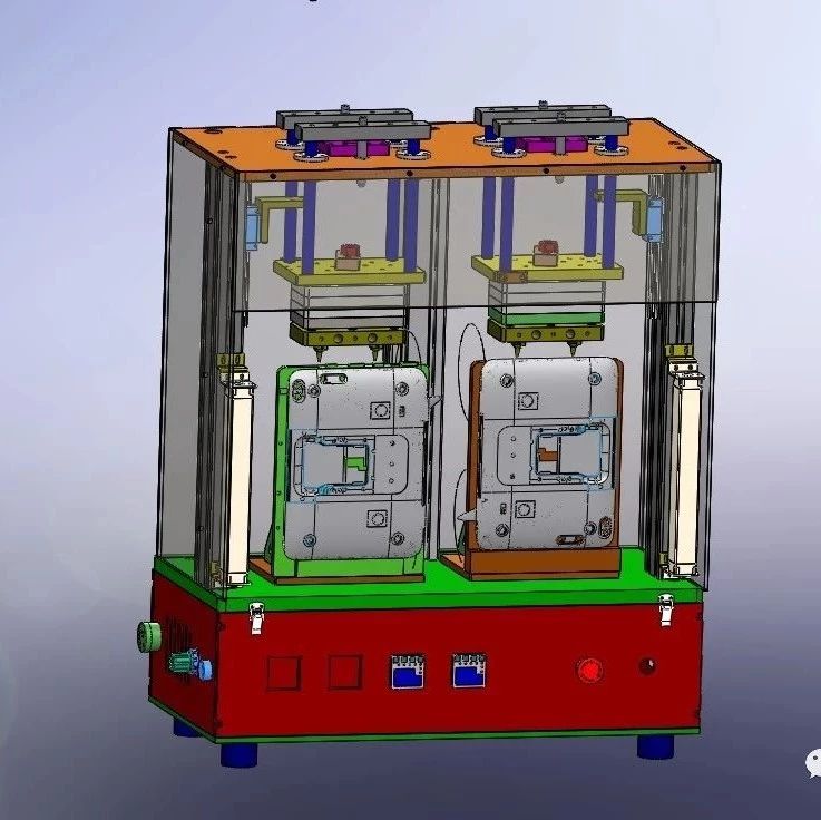 【非标数模】下盖侧面热熔机3D模型图纸 Solidworks设计