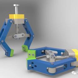 【工程机械】气动夹持器简易模型3D图纸 CATIA设计