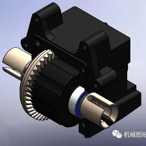 【差减变速器】1-8 RC-遥控赛车差器差图纸 SolidWorks设计