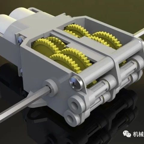 【差减变速器】Tamyia田宫双流双驱动齿轮传动箱70097图纸 SolidWorks设计 RC车
