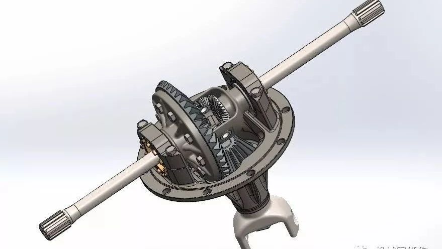 【差减变速器】锥形齿轮差速器图纸 STEP格式 附SolidWorks文件 机械传动机构