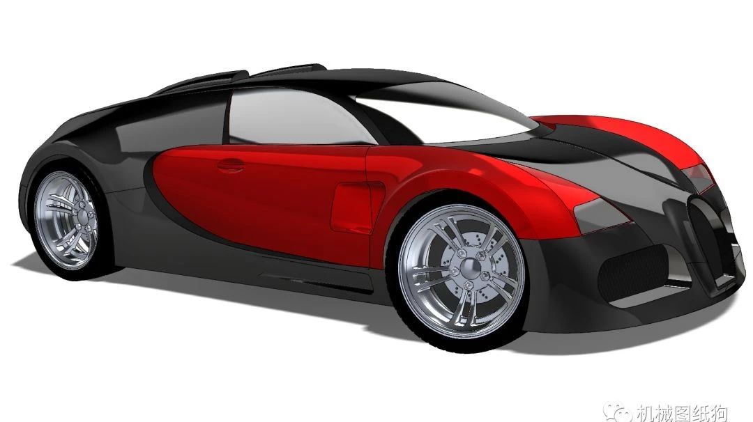 【汽车轿车】Veyron顶级超跑3D模型图纸 SolidWorks设计