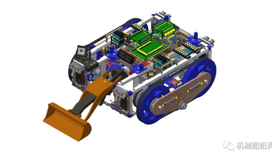 【机器人】Icarus Scout机器人车3D模型图纸 STP格式