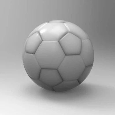 【生活艺术】简易普通足球模型3D图纸 IGS格式