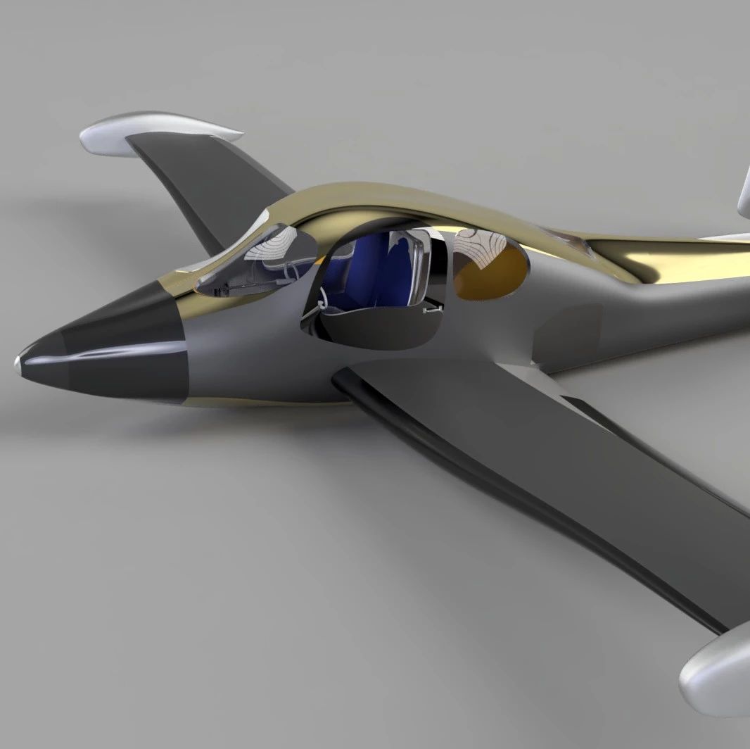 【飞行模型】Morava L-200民用小型飞机模型3D图纸 IGES格式