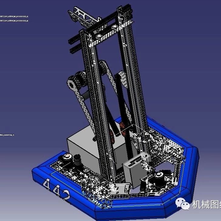 【机器人】FRC 442号机器人车3D模型图纸 STP格式