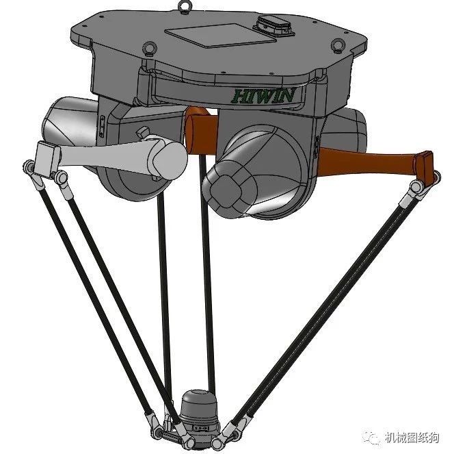 【机器人】Hiwin三角机器人Rd403 3kg模型3D图纸 STEP格式